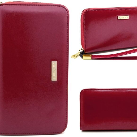 Genuine Leather Wallet for Women Men RFID Blocking Credit Card Holder Zi… - Picture 4 of 6